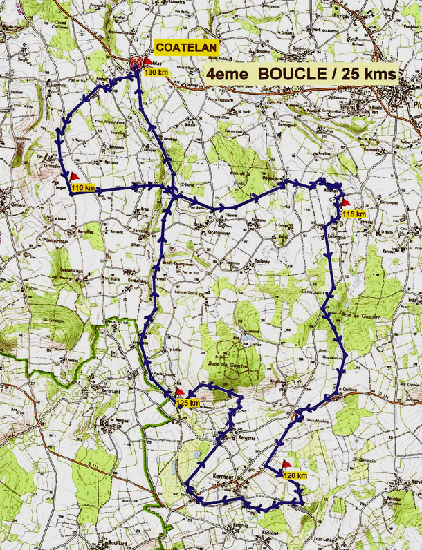 Coatélan 2009 Boucle 4 - 25 km